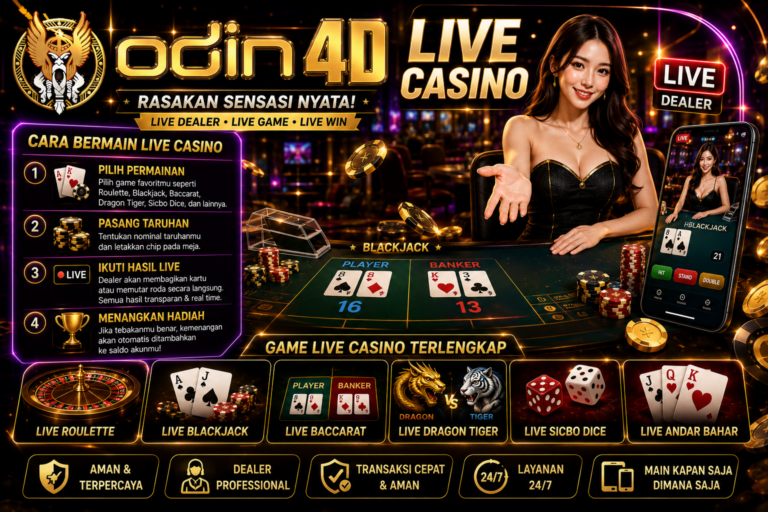 Live Casino: Mengenal Cara Kerja, Jenis Permainan, dan Pengalaman Bermain Secara Langsung