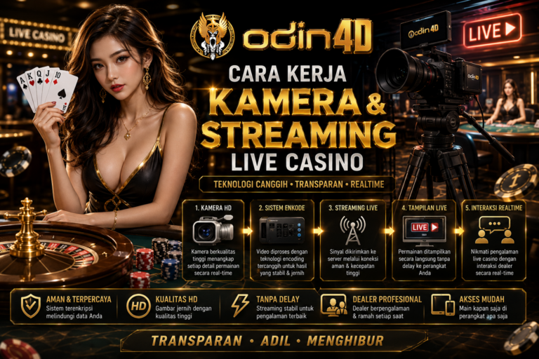 Cara Kerja Kamera dan Streaming Live Casino