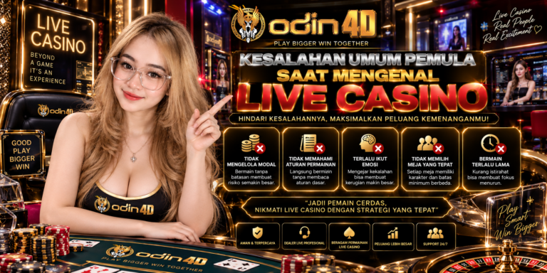 Kesalahan Umum Pemula Saat Mengenal Live Casino