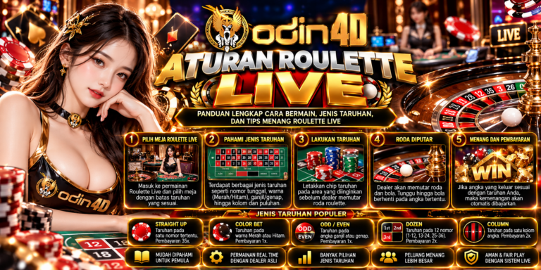 Aturan Roulette Live: Panduan Lengkap Memahami Cara Bermain dan Ketentuannya