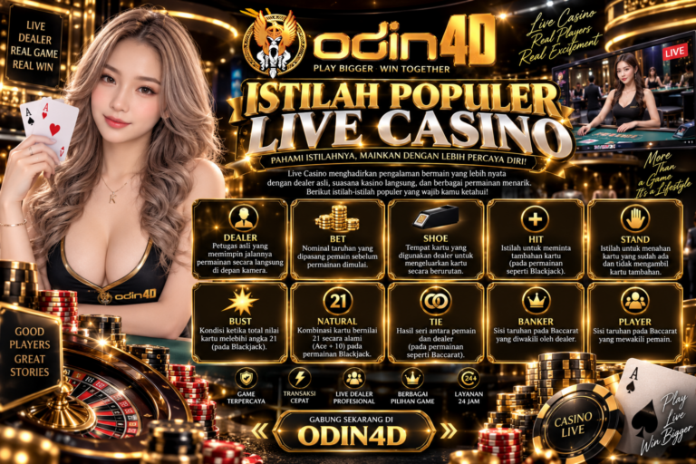 Istilah Populer Live Casino yang Perlu Dipahami Pemula